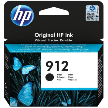 Картридж струйный HP 912 3YL80AE черный (300стр.) для HP DJ IA OfficeJet 801x/802x 