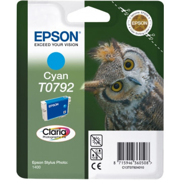 Картридж струйный Epson T0792 C13T07924010 голубой (1000стр.) (11.1мл) для Epson P50/PX660 