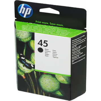 Картридж струйный HP 45 51645AE черный (930стр.) для HP DJ 7xxC/815C/880C/895C/9xxC/112xC/1220/6122/6127 
