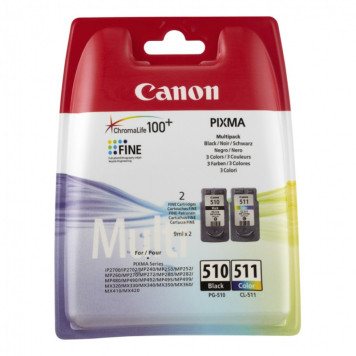 Картридж струйный Canon PG-510/CL-511 2970B010 многоцветный/черный набор для Canon 240/260/280/480/495/320/330/340/350 