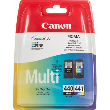 Картридж струйный Canon PG-440/CL-441 5219B005 черный/трехцветный x2упак. (180стр.) для Canon MG2140/MG3140 