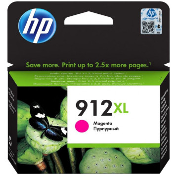 Картридж струйный HP 912XL 3YL82AE пурпурный (825стр.) для HP OfficeJet 801x/802x 