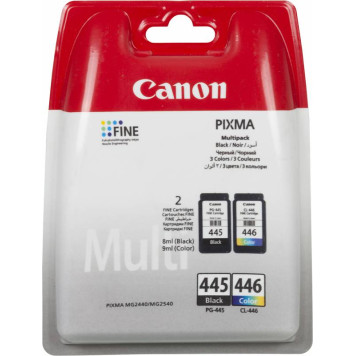 Картридж струйный Canon PG-445/CL-446 8283B004 многоцветный/черный набор для Canon MG2440/MG2540 