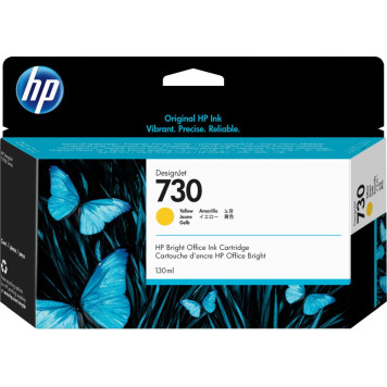 Картридж струйный HP 730 P2V64A желтый (130мл) для HP DJ T1700 