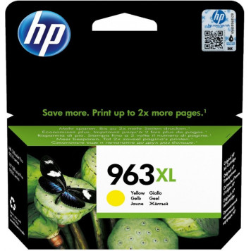 Картридж струйный HP 963 3JA29AE желтый (1600стр.) для HP OfficeJet Pro 901x/902x/HP 