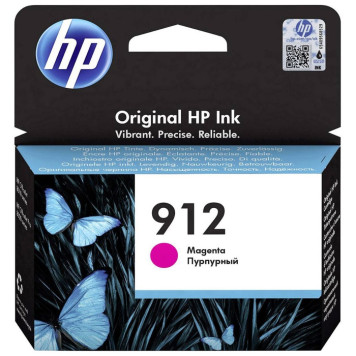 Картридж струйный HP 912 3YL78AE пурпурный (315стр.) для HP OfficeJet 801x/802x 