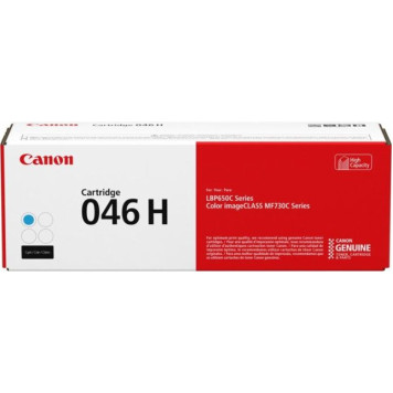 Картридж лазерный Canon 046 H C 1253C002 голубой (5000стр.) для Canon i-SENSYS LBP650/MF730 