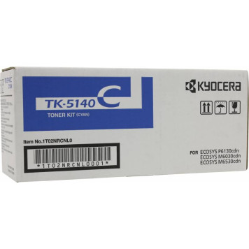 Картридж лазерный Kyocera 1T02NRCNL0 TK-5140C голубой (5000стр.) для Kyocera Ecosys M6030cdn/M6530cdn/P6130cdn 