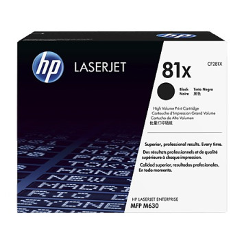 Картридж лазерный HP 81X CF281X черный (25000стр.) для HP LJ Pro M630dn/f/h/z 