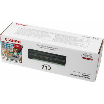 Картридж лазерный Canon 712 1870B002 черный (1500стр.) для Canon LBP-3010/3020 