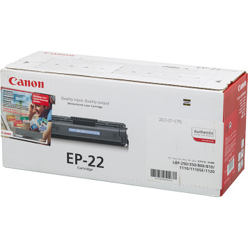 Картридж лазерный Canon EP-22 1550A003 черный (2500стр.) для Canon LBP-800/1120 -1