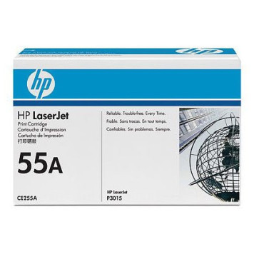 Картридж лазерный HP 55A CE255A черный (6000стр.) для HP LJ P3015 