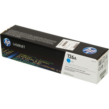 Картридж лазерный HP 126A CE311A голубой (1000стр.) для HP LJ CP1025 -1