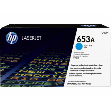 Картридж лазерный HP 653A CF321A голубой (16000стр.) для HP MFP M680 