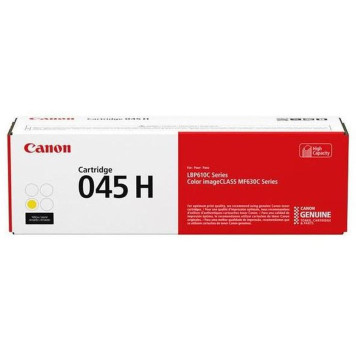 Картридж лазерный Canon 045 H Y 1243C002 желтый (2200стр.) для Canon i-SENSYS MF630 