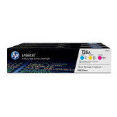 Картридж лазерный HP 126A CF341A голубой/пурпурный/желтый набор (1000стр.) для HP LJ CP1025