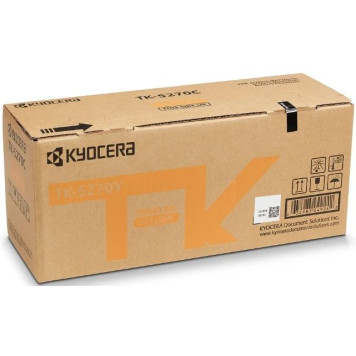 Картридж лазерный Kyocera TK-5270Y желтый (6000стр.) для Kyocera M6230cidn/M6630cidn/P6230cdn 
