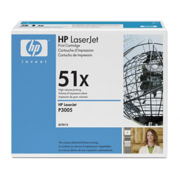 Картридж лазерный HP Q7551X черный (13000стр.) для HP LJ P3005/M3035/M3027 