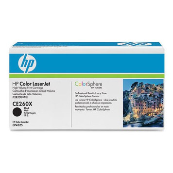 Картридж лазерный HP 649X CE260X черный (17000стр.) для HP CLJ CP4525 