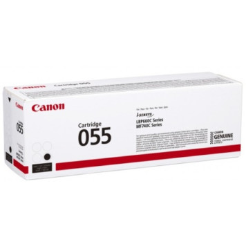 Картридж лазерный Canon 055 BK 3016C002 черный (2300стр.) для Canon LBP663Cdw/LBP664Cx/MF746Cx/MF742Cdw/MF744Cdw 