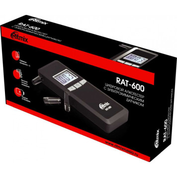 Алкотестер Ritmix RAT-600 электрохимический черный 