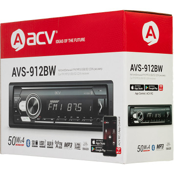Автомагнитола ACV AVS-912BW 1DIN 4x50Вт 