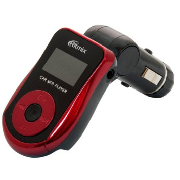 Автомобильный FM-модулятор Ritmix FMT-A720 красный SD USB PDU (15116561) -1