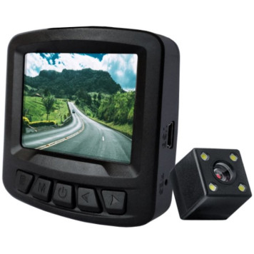 Видеорегистратор Artway AV-398 GPS Dual Compact черный 12Mpix 1080x1920 1080p 170гр. GPS -1