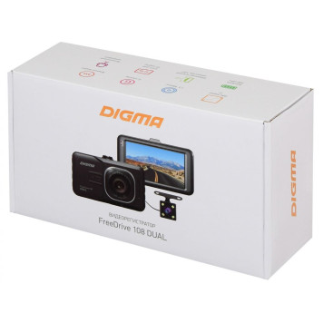 Видеорегистратор Digma FreeDrive 108 DUAL черный 1.3Mpix 1080x1920 1080p 140гр. GP2248 -4