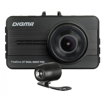 Видеорегистратор Digma FreeDrive 207 DUAL Night FHD черный 2Mpix 1080x1920 1080p 150гр. GP2247 -1