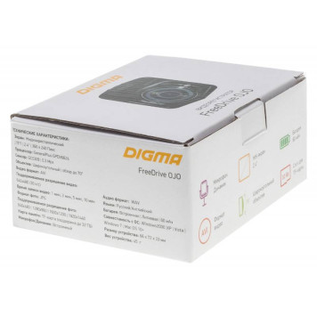 Видеорегистратор Digma FreeDrive OJO черный 0.3Mpix 480x640 480p 70гр. GPDV6624 -1