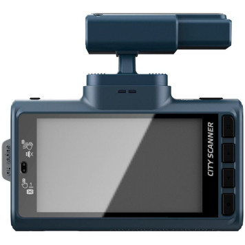 Видеорегистратор Silverstone F1 CityScanner черный 2Mpix 1296x2304 1296p 140гр. GPS MSTAR AIT8339 -3