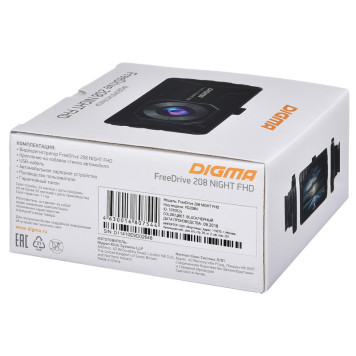 Видеорегистратор Digma FreeDrive 208 Night FHD черный 2Mpix 1080x1920 1080p 170гр. GP6248A -4
