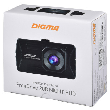 Видеорегистратор Digma FreeDrive 208 Night FHD черный 2Mpix 1080x1920 1080p 170гр. GP6248A -6