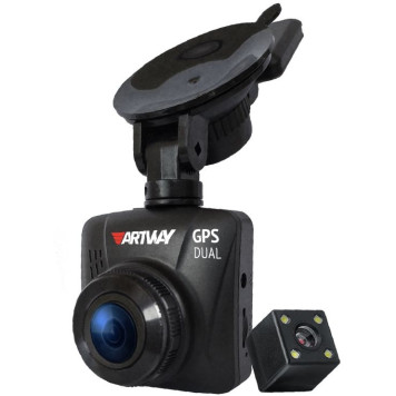 Видеорегистратор Artway AV-398 GPS Dual Compact черный 12Mpix 1080x1920 1080p 170гр. GPS -2