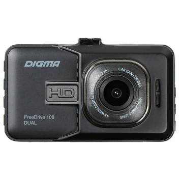 Видеорегистратор Digma FreeDrive 108 DUAL черный 1.3Mpix 1080x1920 1080p 140гр. GP2248 -19