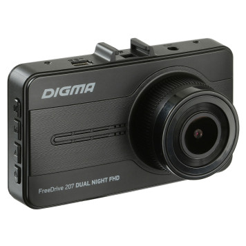 Видеорегистратор Digma FreeDrive 207 DUAL Night FHD черный 2Mpix 1080x1920 1080p 150гр. GP2247 -9