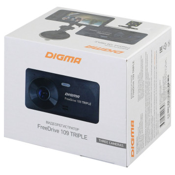 Видеорегистратор Digma FreeDrive 109 TRIPLE черный 1Mpix 1080x1920 1080p 150гр. JL5601 -2