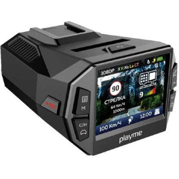 Видеорегистратор с радар-детектором Playme P600SG GPS черный -1