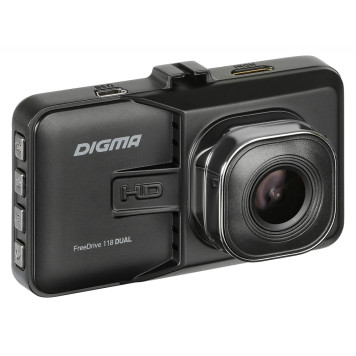 Видеорегистратор Digma FreeDrive 118 DUAL черный 1.3Mpix 1080x1920 1080p 150гр. JL5112 -8
