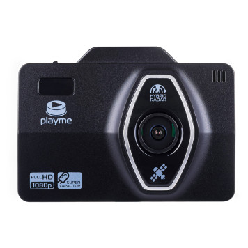 Видеорегистратор с радар-детектором Playme Lite GPS черный 