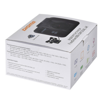 Видеорегистратор Digma FreeDrive 600-GW DUAL 4K черный 4Mpix 2160x2880 2160p 150гр. GPS NTK96660 -2