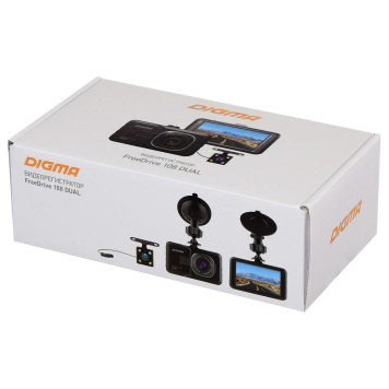 Видеорегистратор Digma FreeDrive 108 DUAL черный 1.3Mpix 1080x1920 1080p 140гр. GP2248 -2