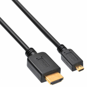 Кабель аудио-видео Buro HDMI 1.4 HDMI (m)/Micro HDMI (m) 1.8м. черный (MICROHDMI-HDMI-1.8) -2