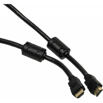 Кабель соединительный аудио-видео Ningbo HDMI-5M-MG HDMI (m)/HDMI (m) 5м. феррит.кольца Позолоченные контакты черный (HDMI-5M-MG(VER1.4)BL) -1
