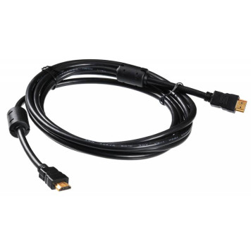 Кабель аудио-видео Buro HDMI 1.4 HDMI (m)/HDMI (m) 3м. феррит.кольца черный (HDMI-19M/19M-3M-MG) 