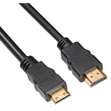 Кабель аудио-видео Buro HDMI 1.4 HDMI (m)/Mini HDMI (m) 1.8м. феррит.кольца Позолоченные контакты черный -2