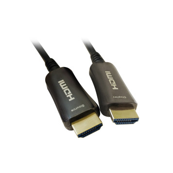 Кабель аудио-видео Digma HDMI 2.0 AOC HDMI (m)/HDMI (m) 50м. Позолоченные контакты черный (BHP AOC 2.0-50) -1