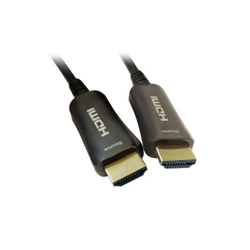 Кабель аудио-видео Digma HDMI 2.0 AOC HDMI (m)/HDMI (m) 30м. Позолоченные контакты черный (BHP AOC 2.0-30) -1