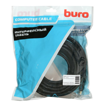 Кабель аудио-видео Buro HDMI 2.0 HDMI (m)/HDMI (m) 10м. Позолоченные контакты черный (BHP HDMI 2.0-10) 